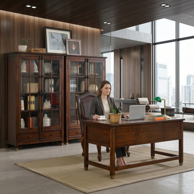 Kantoor bureau + stoel tafel houten tafel stoel tafels bureaus