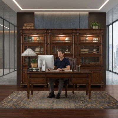 Bureau Chef Tafels Kantoor Klassieke kamer Kast Stoel Hout