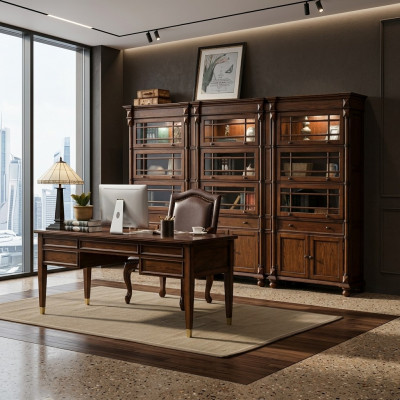 Bureau Chef Tafels Kantoor Klassieke kamer Kast Stoel Hout