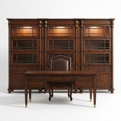 Bureau Chef Tafels Kantoor Klassieke kamer Kast Stoel Hout