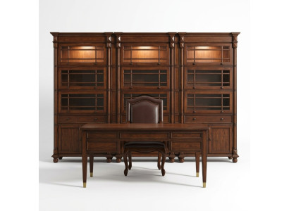 Bureau Chef Tafels Kantoor Klassieke kamer Kast Stoel Hout