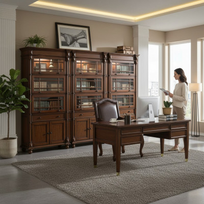 Vitrine 3x archiefkast kast vitrines kantoor woonkamer hoge kast