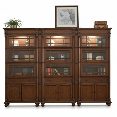 Vitrine 3x archiefkast kast vitrines kantoor woonkamer hoge kast