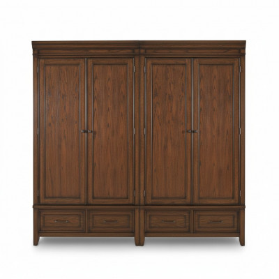 Klassieke 2x kledingkast ontwerp slaapkamer meubels kast kasten hout nieuw
