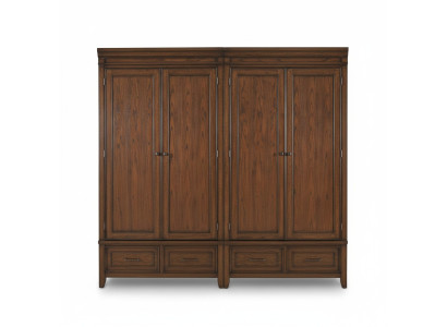 Klassieke 2x kledingkast ontwerp slaapkamer meubels kast kasten hout nieuw