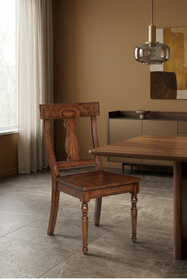 Luxe eetkamerstoel TV-lounge fauteuil Zitkamer 1x Armstoel hout