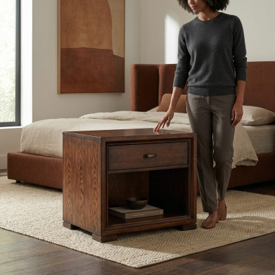 Nachtkastje 1x Nachtkastjes Console Tafel Consoles Kast Slaapkamer Dressoir
