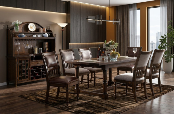 Eettafel zithoek tafel 6 stoelen stoelenset eetkamer design sets.