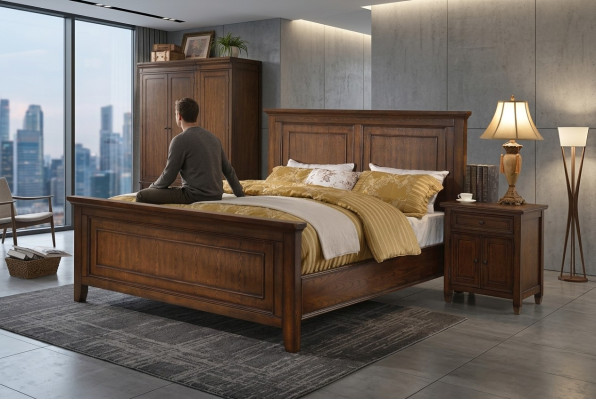 Bed Luxe Hotel Bedden 180x200cm Slaapkamer Designer Houten Tweepersoonsbed