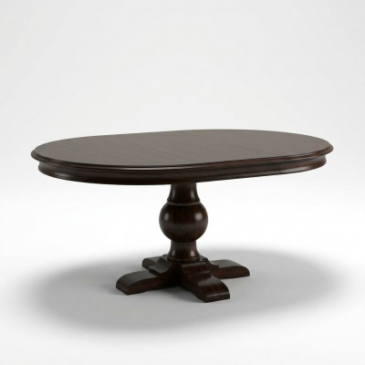 Ronde eettafel van hout voor de eet- en woonkamer