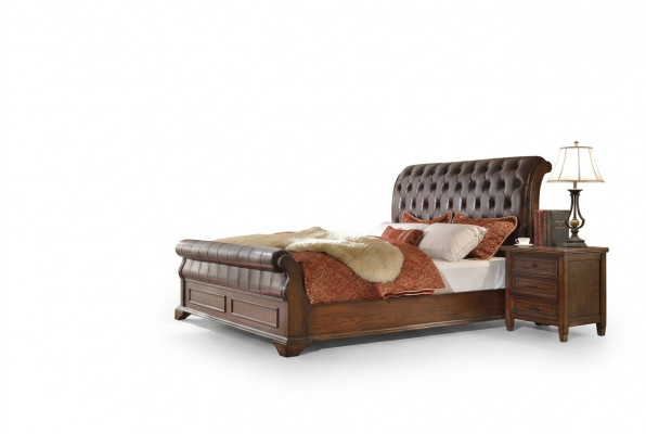 6-delige slaapkamerset (bed + 2 nachtkastjes + 2 kledingkasten + commode)