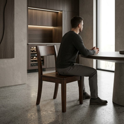 Ontwerp 1x Stoelen Groep Set Stoel Set Fauteuil Horeca Eetkamer Hout