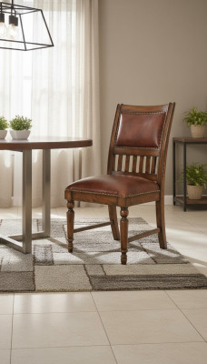 Fauteuil Stoel 1x Eetkamer Lounge Leder Televisie Zitplaats Modern Gestoffeerde Stoel