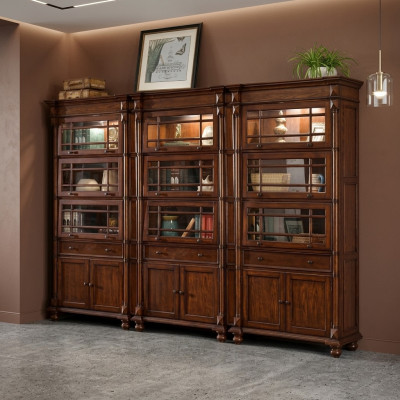 Set met 3 vitrines Vitrine kast Vitrines Woonkamer Show Kasten Ontwerper