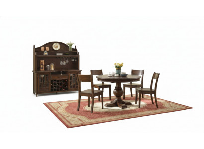Eetkamer compleet set tafel dressoir 4x stoel set 7-delig. Eettafel hout nieuw