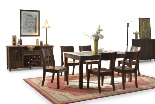 Eettafel 6x stoelen Wijnkast 8 delig Eetkamer set Groep Garnituur Tafel