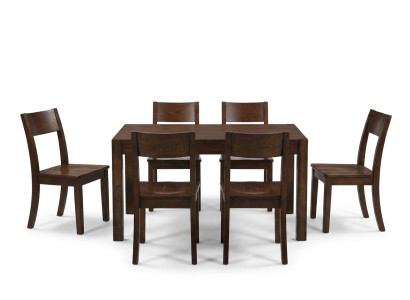 Eetkamerset 6x stoelen Eetkamerset groep houten tafels 7 delig