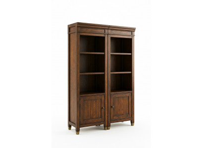 Set met 2 vitrines, vitrinekast, vitrines voor in de woonkamer, displayrek ontwerp, planken.