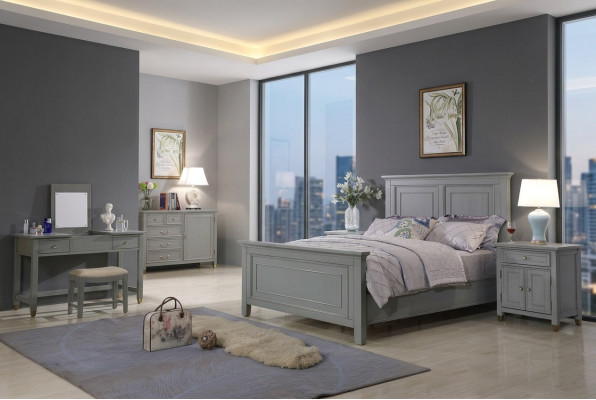 Bedden Slaapkamer Dubbel Hout Nieuw Landhuis Ontwerp Luxe Hotel