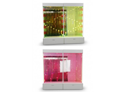 Moderne decoratieve scheidingswand waterwanden LED-watermuur verlichte wand