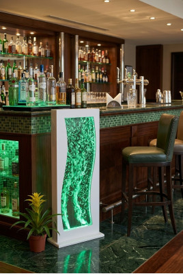 Waterspiegel waterwand Waterval LED-scheidingswand Luxe design inrichting Metaal