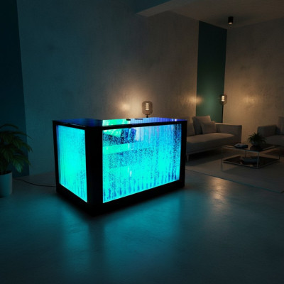 Bartafel Watermuur Barkruk Verlichte bartafel Barkruk LED-plank Meubels Nieuw