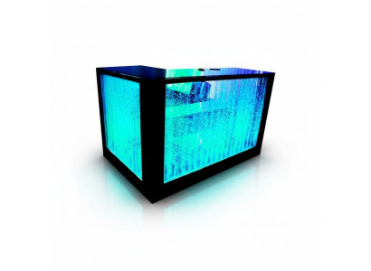 Bartafel Watermuur Barkruk Verlichte bartafel Barkruk LED-plank Meubels Nieuw
