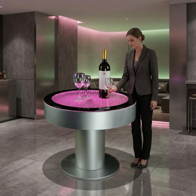 Ontwerp Tafel Salontafel Waterzuilen Pilaar Tafels Bank LED Verlicht