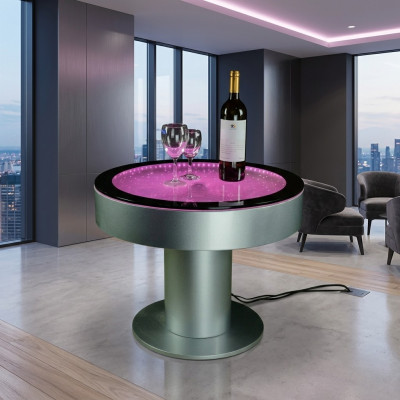 Ontwerp Tafel Salontafel Waterzuilen Pilaar Tafels Bank LED Verlicht