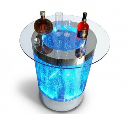 Tafel LED-bar Watermuur Barbalie Rek Meubels Verlichte salontafel