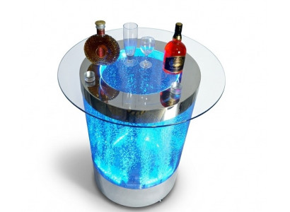 Tafel LED-bar Watermuur Barbalie Rek Meubels Verlichte salontafel