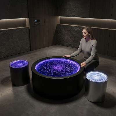 Bijzettafel LED Rond Watermuur Bar Tellerplank Meubels Verlicht