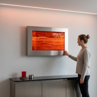 LED waterval ontwerper waterzuil waterval beeldframe 90x60