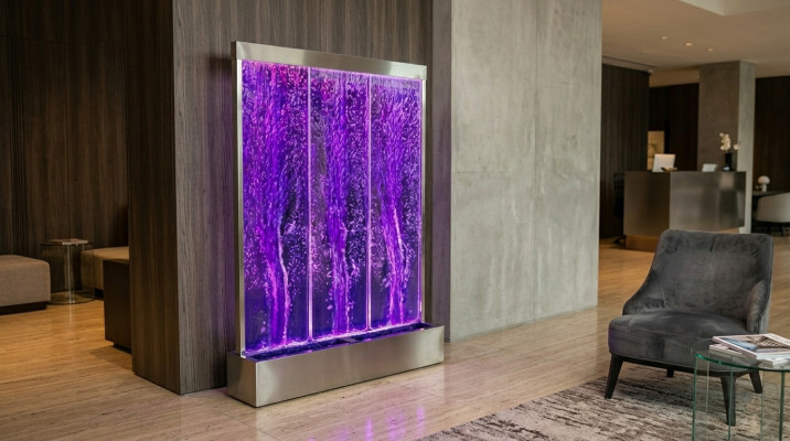 Kolom muren LED waterscheidingswand waterwand waterval wand waterwanden