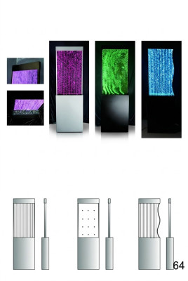 Ontwerper Scheidingswand Luxe Wanden Waterzuilen Watermuur Scheidingswanden 60x180cm xxl