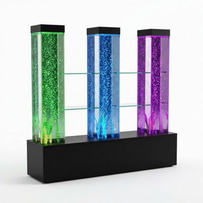 Water Muur Wand Pilaar Scheidingswand Plank Vitrine Waterpartijen LED