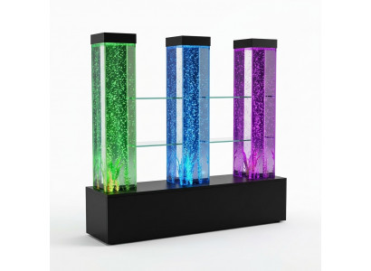 Water Muur Wand Pilaar Scheidingswand Plank Vitrine Waterpartijen LED