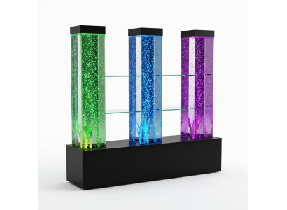Water Muur Wand Pilaar Scheidingswand Plank Vitrine Waterpartijen LED