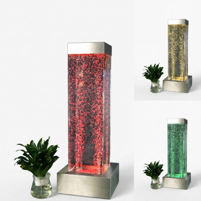 Waterzuil 20x80cm, waterspraakzuil, LED-scheidingswand
