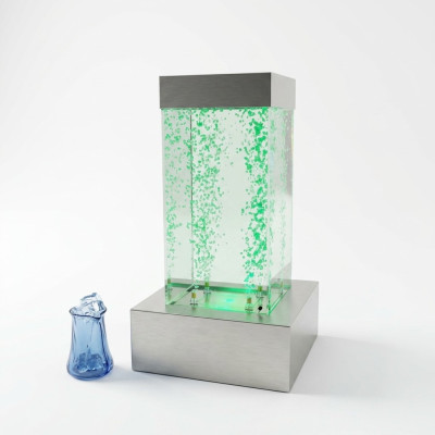 ledzuil tafel waterzuil zuilendecoratie bar winkelbalies water