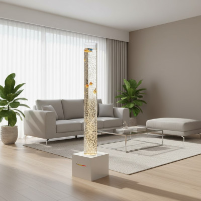 Led waterzuil 150cm watermuurdecoratie fontein kolomlamp