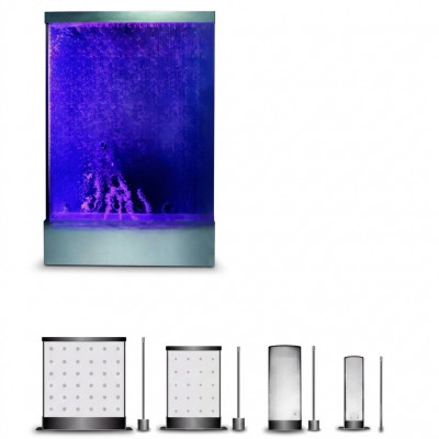 Watersäule waterwand Waterval LED Luxe Design Inrichting Metaal.