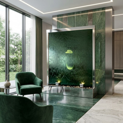 Watervalwaterspiegel waterval LED-scheidingswand luxe design