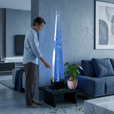 Watervolume 146cm Waterval Kolom Muur Scheidingswand LED Verlicht