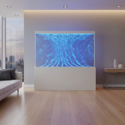 Waterkolomafscheiding Ontwerper RVS Kolomwanden LED-wand