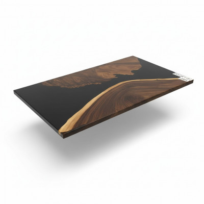Luxury River Table Epoxy Resin Dining Table Solid Tables 150x80 cm Real