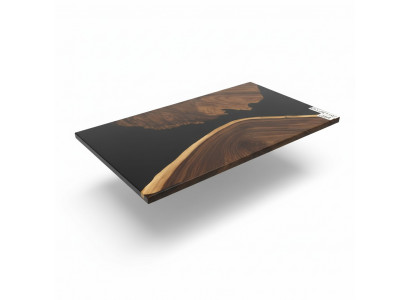 Luxury River Table Epoxy Resin Dining Table Solid Tables 150x80 cm Real