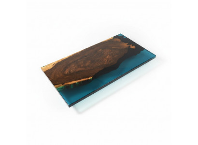 Salontafel River Table Epoxyhars Massieve Tafels 121x61 Riviertafel