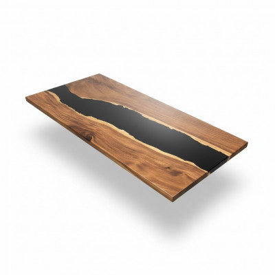 Eettafel River Table Massief Tafels 201*81 Riviertafel Echt Hout Epoxyhars