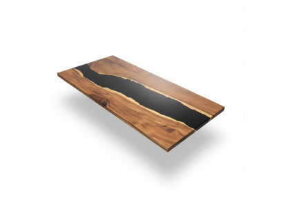 Eettafel River Table Massief Tafels 201*81 Riviertafel Echt Hout Epoxyhars